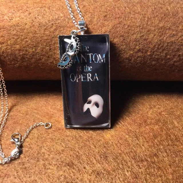 Necklace/famous Broadway play jewelry/Playbills and book jackets