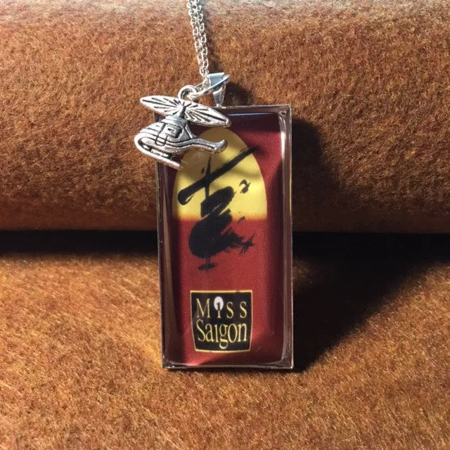 Necklace/famous Broadway play jewelry/Playbills and book jackets