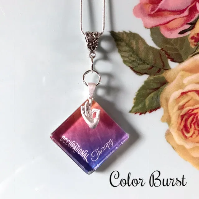 OT Glass Tile & Hand Necklaces