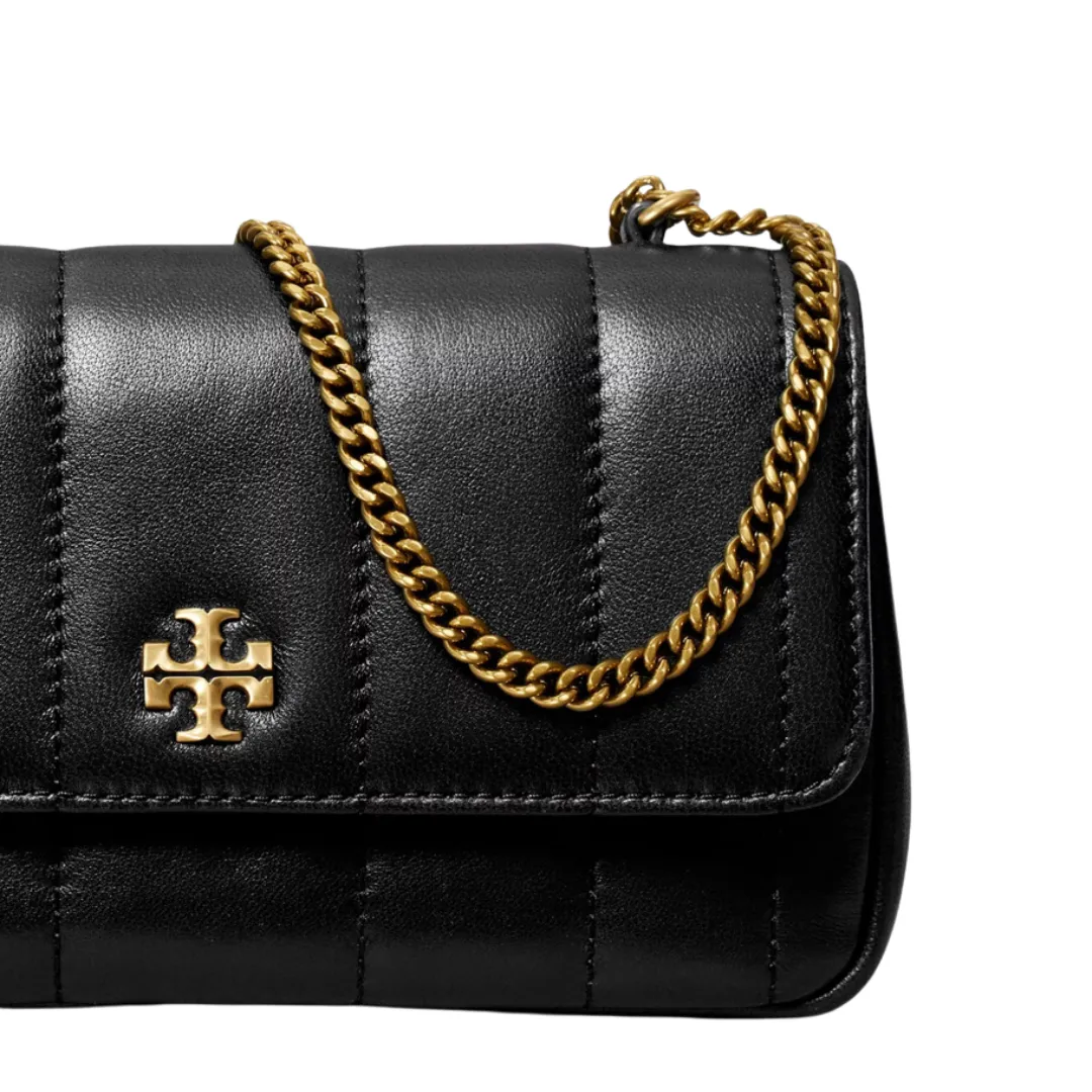 Tory Burch Kira Mini Flap Bag- Black