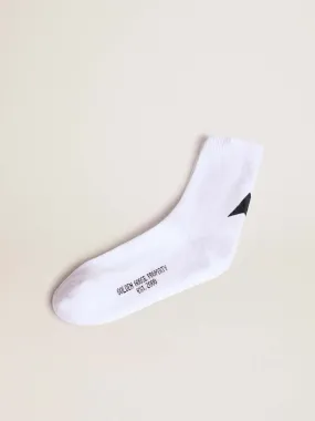 White Star Collection socks with contrasting black star