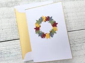 Wreath Stationery - Fall Wreath Cards - Fall Stationery - Fall Note Cards - Fall Cards - Thanksgiving Cards - Wreath Note Cards-Wreath Cards